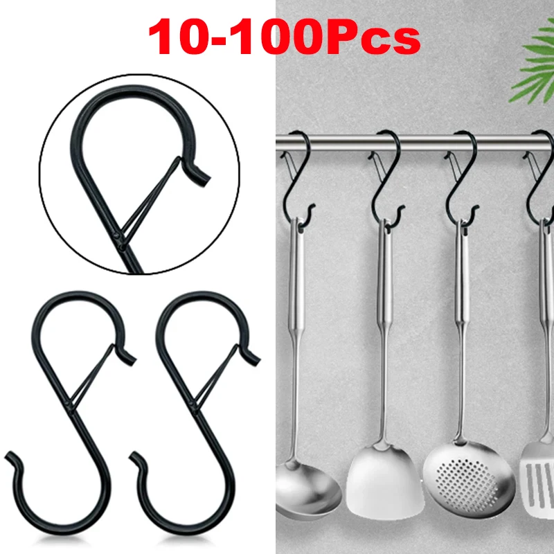 Commercial Kitchen Shed - 頑丈な金属製のフック,キッチンの棚,バスルームの収納,10個,100個