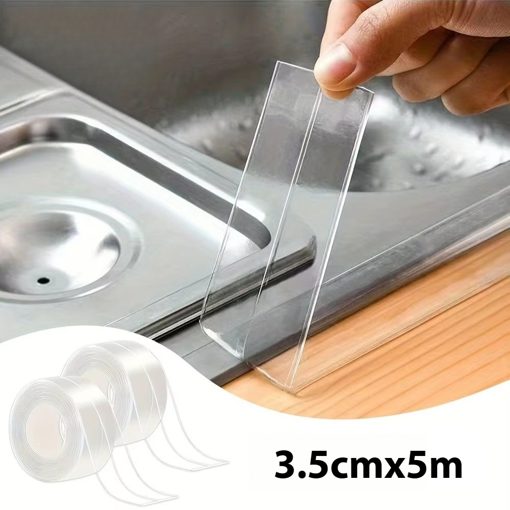 Commercial Kitchen Wall - 防水シーリングテープストリップ部分的に片面粘着壁ステッカー浴室用シャワーストリップキッチンシンク防カビ