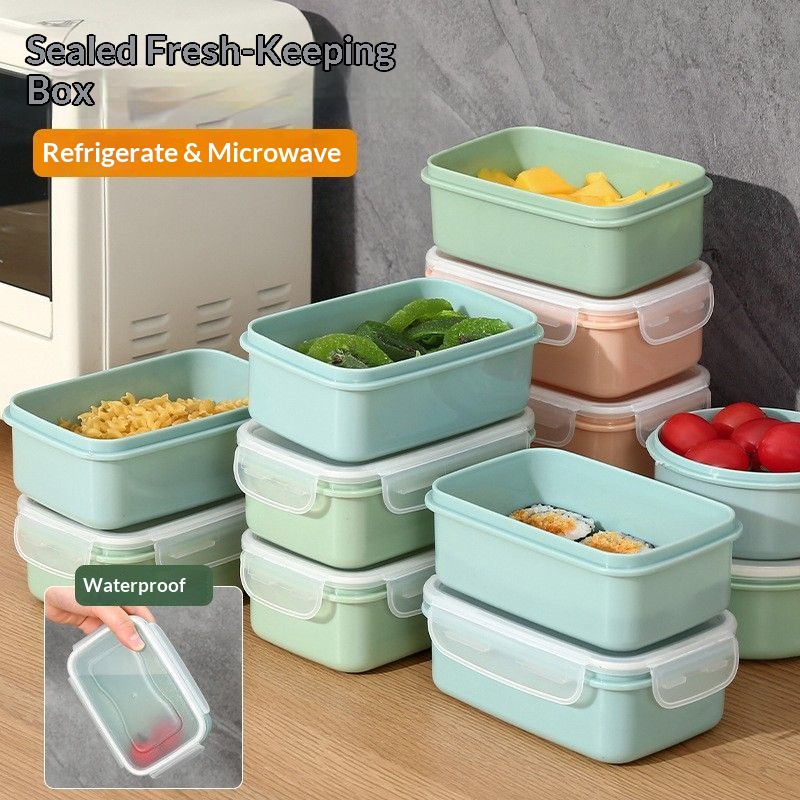 Commercial Kitchen Shed - 気密食品保存容器 BPAフリー スタッカブル 漏れ防止 ランチボックス 冷蔵庫オーガナイザー