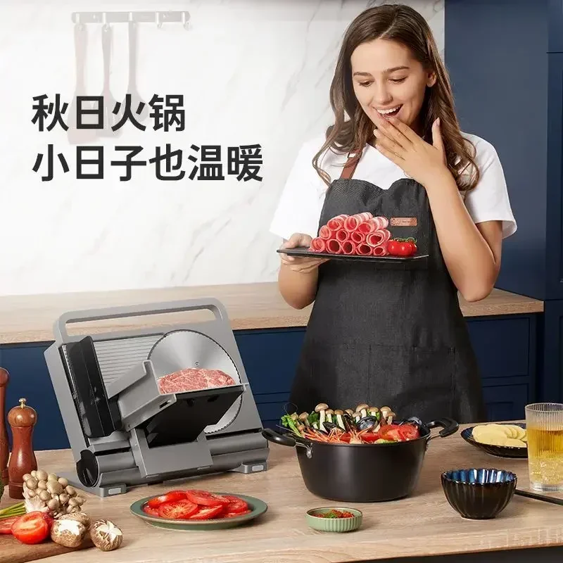 Commercial Bread Slicer - 家庭用および小型商業用折りたたみ式肉スライサー 簡単なパンと羊肉ロールのスライス シャワルママシン