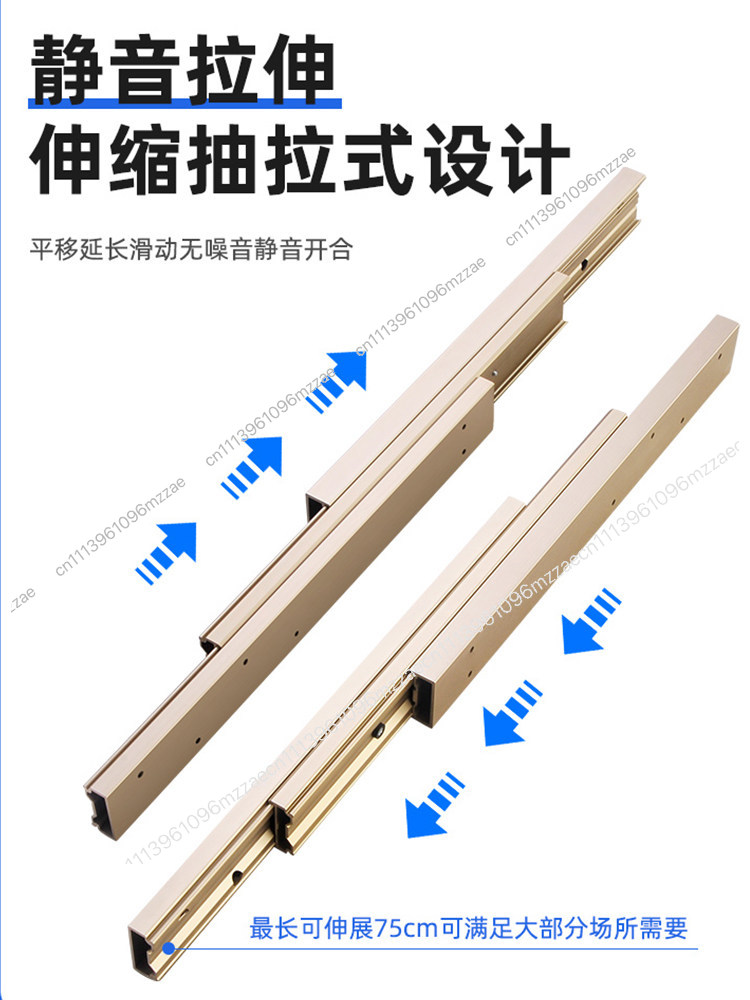 Commercial Kitchen Hardware - 伸縮式プルアウトスライドレール キッチンアイランド引き出しキャビネットカウンタートップ拡張金具