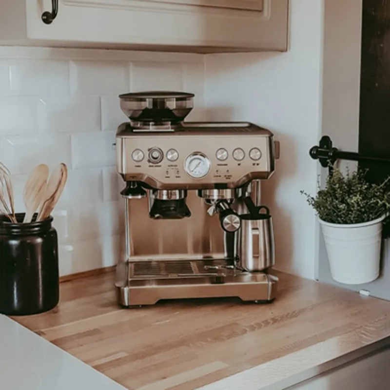 Breville Espresso Bes870 - ブレヴィル Bes870 エスプレッソコーヒーメーカー、半自動、家庭用および業務用、豆挽き機能付き、220-240V