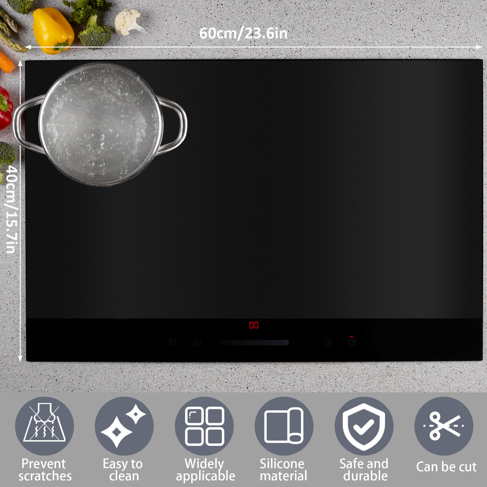 誘導調理用滑り止めシリコンカバー,電気ストーブ,マット,パッ - Commercial Kitchen Induction のレビューと価格