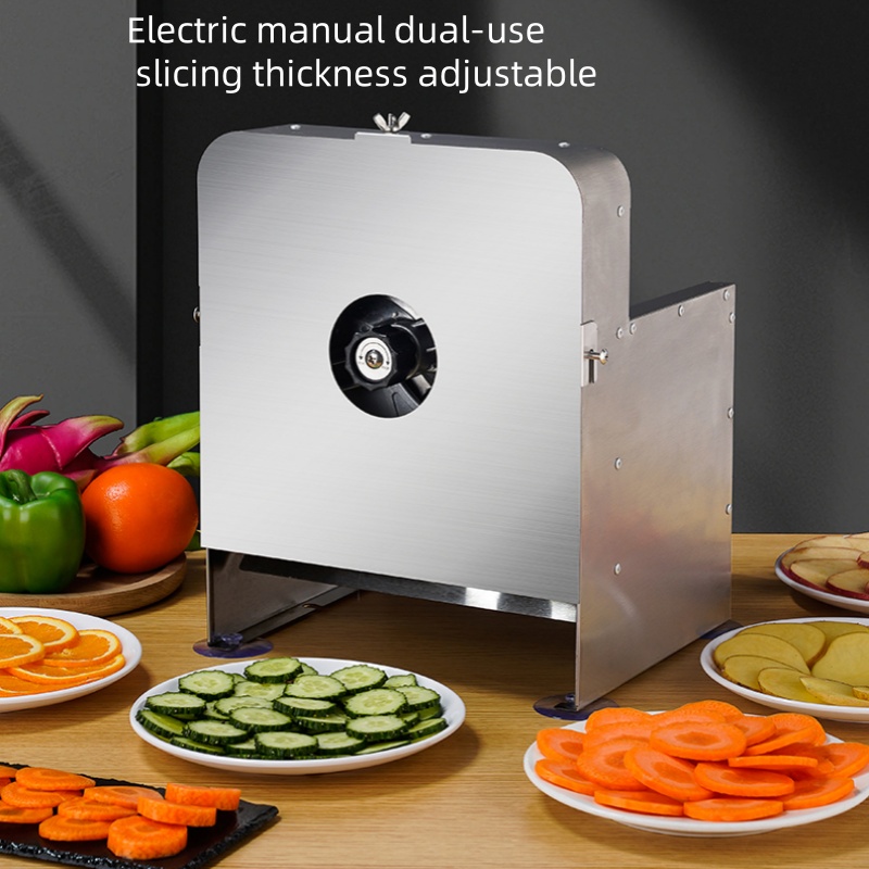 業務用野菜・果物多機能スライサー 電動自動レモン・ポテトスラ - Commercial Bread Slicer のレビューと価格