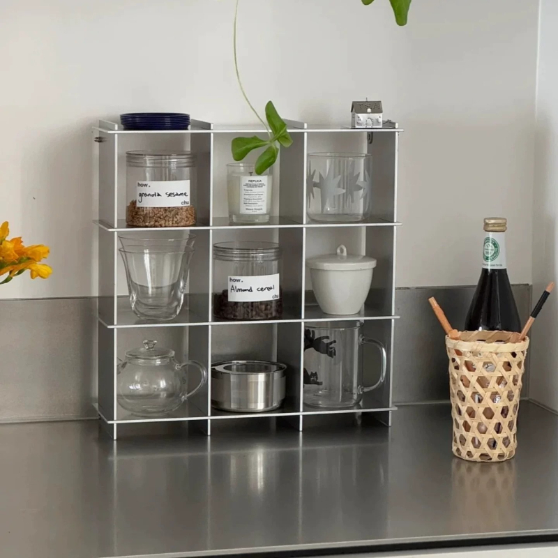 ミニマリストアルミ合金製カウンタートップマグ収納棚多層カップ - Commercial Kitchen Shed のレビューと価格