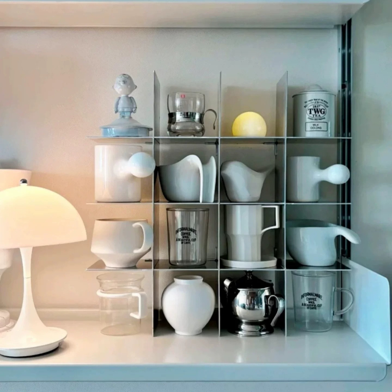 ミニマリストアルミ合金製カウンタートップマグ収納棚多層カップ - Commercial Kitchen Shed のレビューと価格