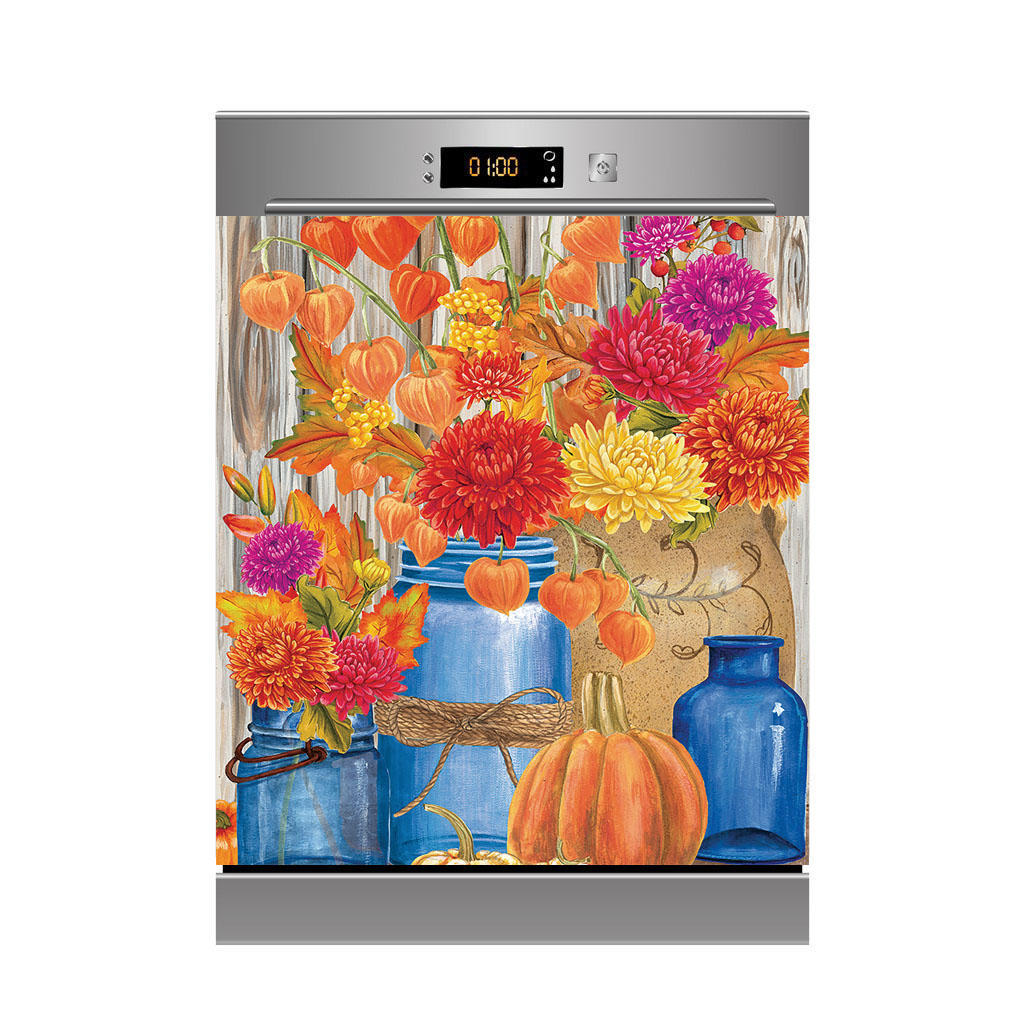 自己粘着性の花のステッカー,防水,取り外し可能な,キッチンの - Commercial Kitchen Wall のレビューと価格