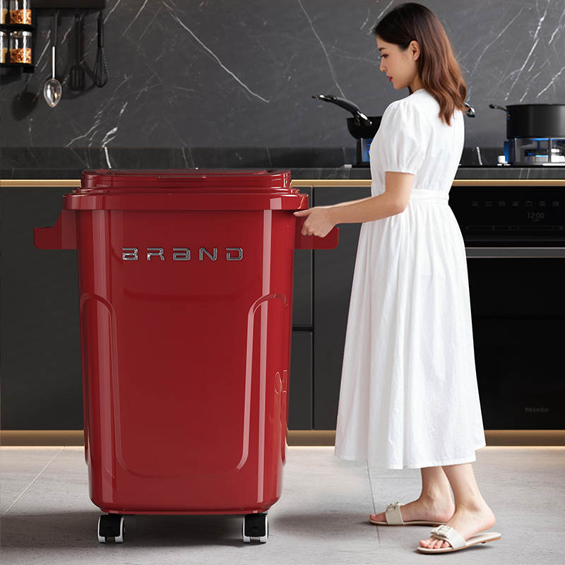 大型のキッチンゴミ箱、車輪と蓋付き、家庭用および商業用、移動 - Commercial Kitchen Needs のレビューと価格