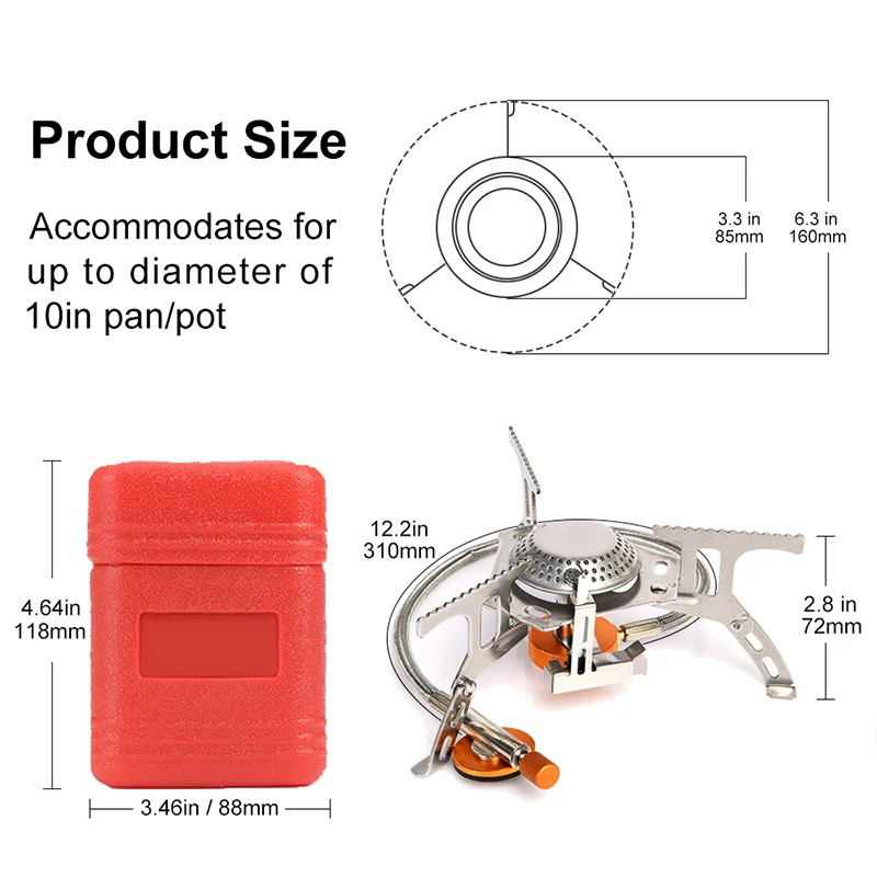 キャンプガスストーブポータブル折りたたみ屋外バックパッキング - Commercial Kitchen Gas Stove のレビューと価格