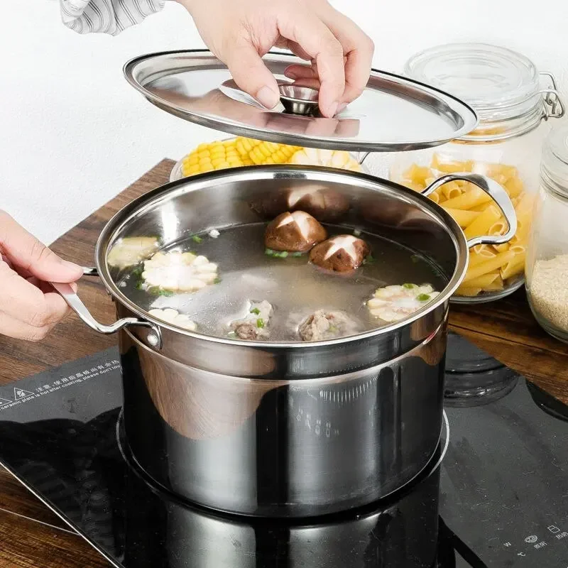 ステンレス鋼バケツ 304 ステンレス鋼スープポット蓋付きラ - Commercial Kitchen Induction のレビューと価格