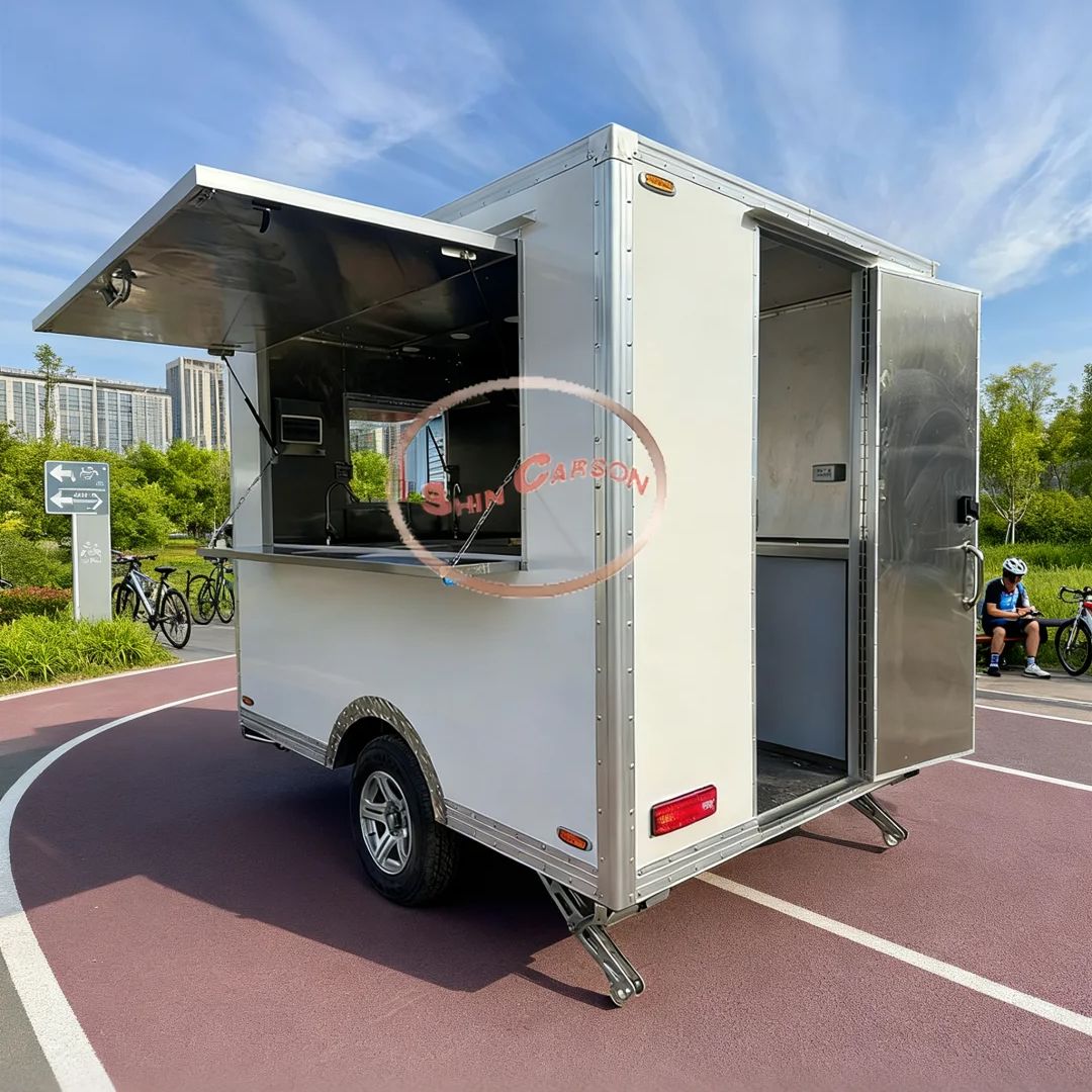 業務用移動販売トレーラー ステンレス製内装 折りたたみ式日よ - Commercial Kitchen Interior のレビューと価格