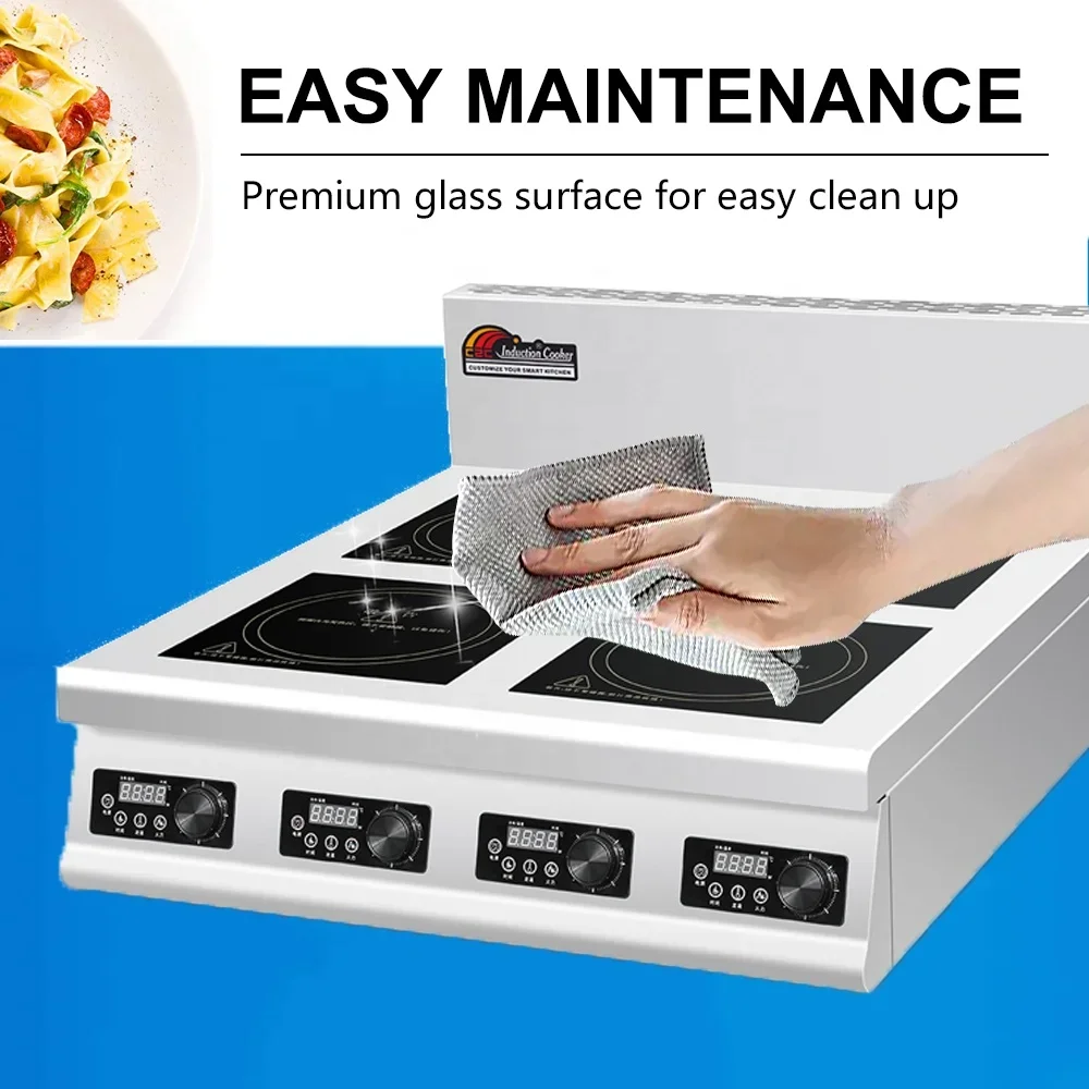 4口フラット業務用誘導調理器クックトップOEMストーブトップ - Commercial Kitchen Induction のレビューと価格