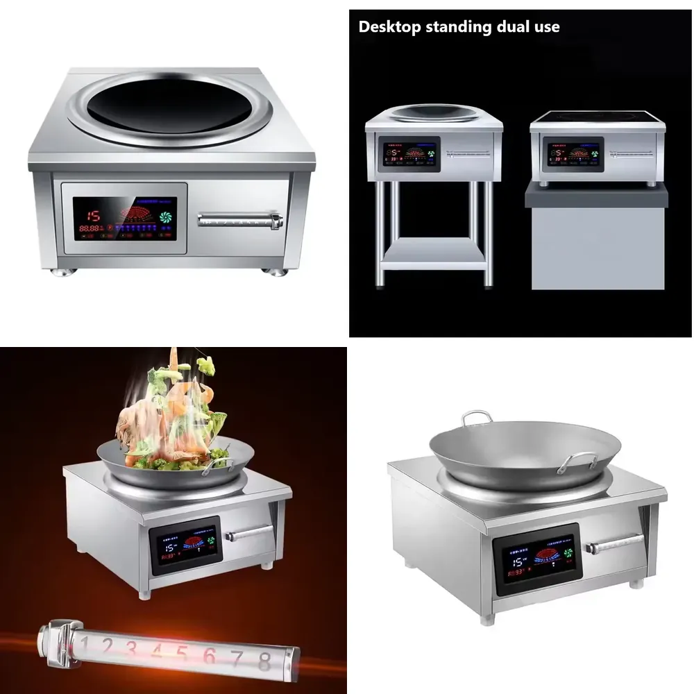 8000W電気シングルバーナー業務用厨房誘導調理器、セラミッ - Commercial Kitchen Installation のレビューと価格