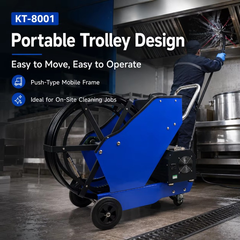 KT-8001 業務用油煙ダクト清掃装置 30mフレキシブル - Commercial Kitchen Exhaust Cleaning のレビューと価格