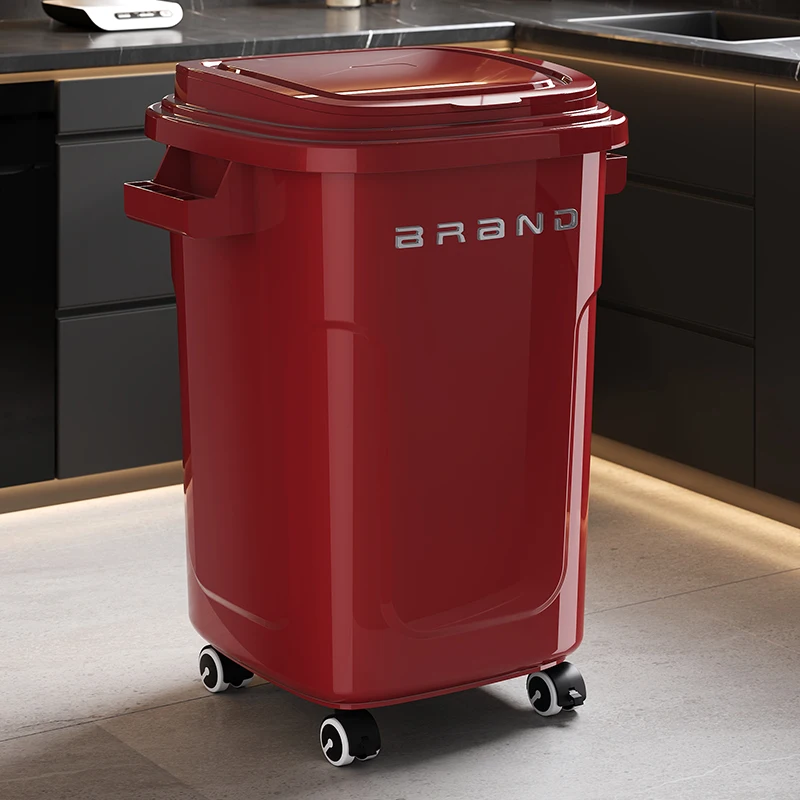 大型キャップ付きキッチンゴミ箱、車輪と蓋付き、家庭用および業 - Commercial Kitchen Needs のレビューと価格