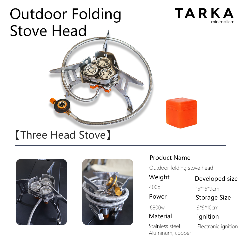 TARKA キャンプ用ガスストーブ 5800W 3口バーナー - Commercial Kitchen Gas Stove のレビューと価格